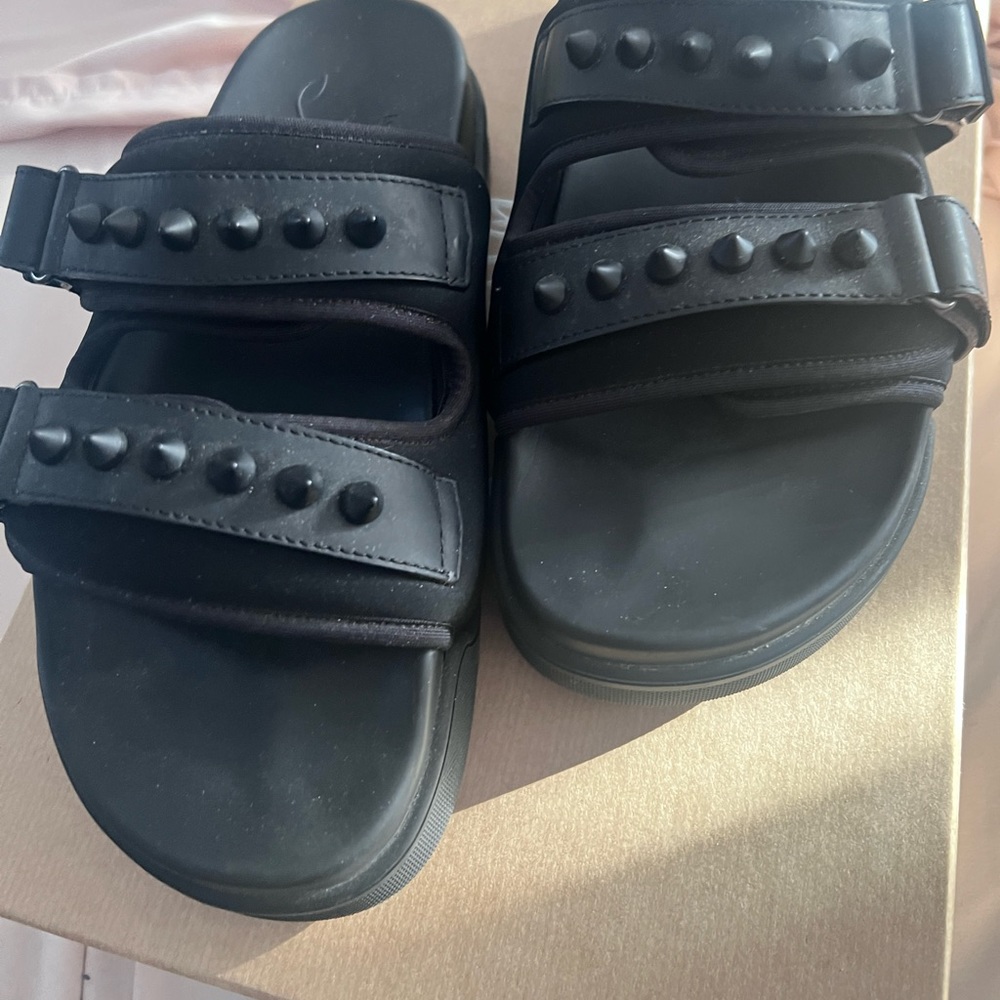 Christian Louboutin slides. Size 39. Black